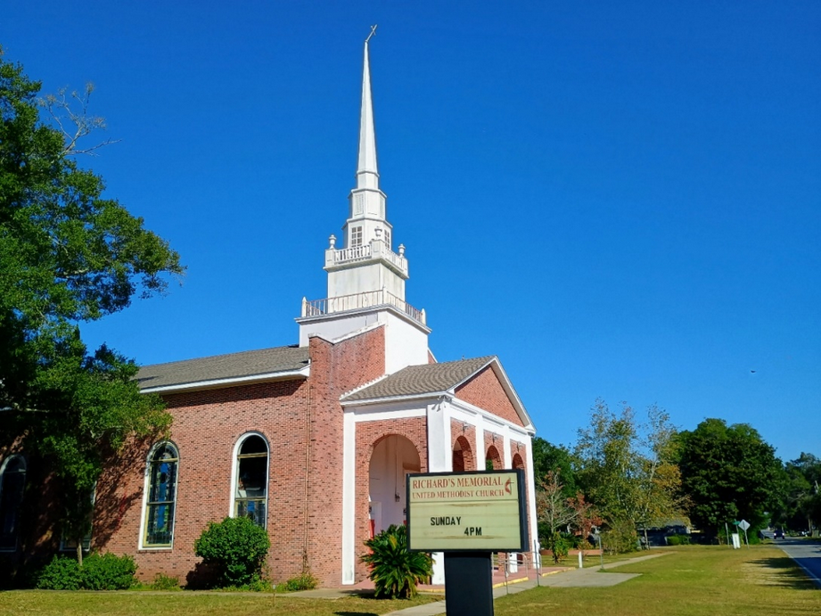 明亮之桥的发起方：理查纪念联合卫理公会教堂(Richard’s Memorial united methodist Church) 。（作者拍摄于2024年10月24日）